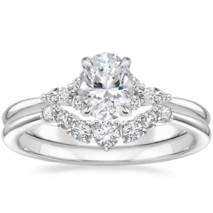 Nadia Diamond Ring with Aria Contoured Diamond Ring