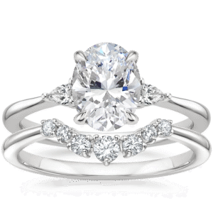 Aria Contoured Diamond Bridal Set