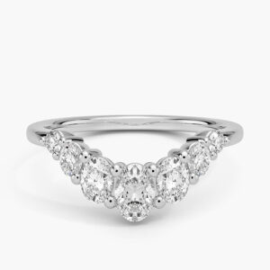 Seven Stone Oval Contour Diamond Ring (2/3 ct. tw.)