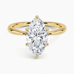 Freesia Hidden Halo Diamond Ring