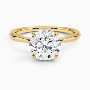 Freesia Hidden Halo Diamond Ring