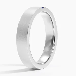Apollo Sapphire 4.5mm Wedding Ring - Image 2