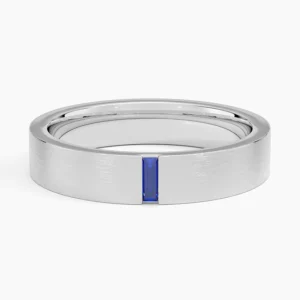 Apollo Sapphire 4.5mm Wedding Ring - Image 1
