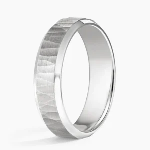 Beveled Edge Aspen 5.5mm Wedding Ring - Image 2