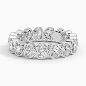 Heart Shaped Lab Diamond Bezel Ring - Image 1